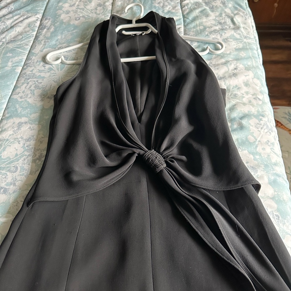 Armani Collezioni Strapless Black Dress